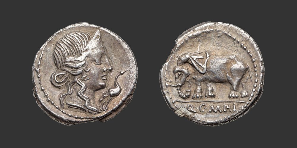 Odysseus Numismatique Monnaies Romaines République CAECILIA - Q. CAECILIUS METELLUS PIUS • Denier