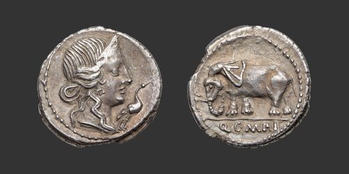 Odysseus Numismatique Monnaies Romaines République CAECILIA - Q. CAECILIUS METELLUS PIUS • Denier