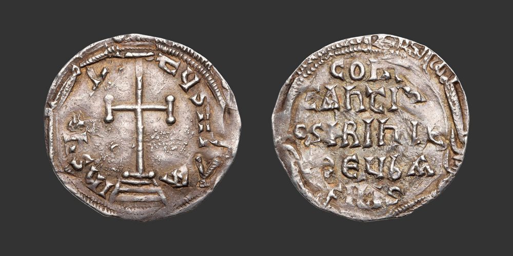 Odysseus Numismatique Monnaies Byzantines CONSTANTIN VI & IRÈNE • Miliarésion