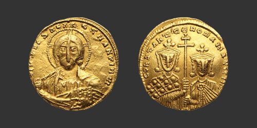 Odysseus Numismatique Monnaies Byzantines CONSTANTIN VII & ROMAIN II • Solidus