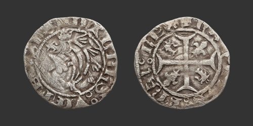 Odysseus Numismatique Monnaies Féodales DAUPHINÉ - CHARLES VII • Quart de Gros