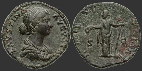 Odysseus Numismatique Monnaies Romaines Impériales FAUSTINE JEUNE • Sesterce