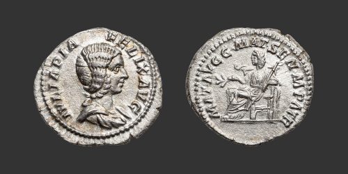 Odysseus Numismatique Monnaies Romaines Impériales JULIA DOMNA • Denier