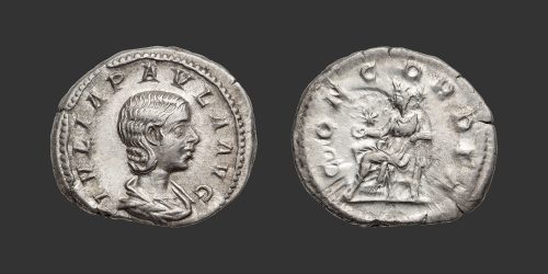 Odysseus Numismatique Monnaies Romaines Impériales JULIA PAULA • Denier