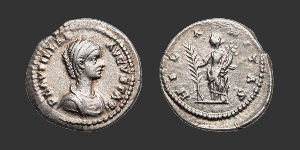 Odysseus Numismatique Monnaies Romaines Impériales PLAUTILLE • Denier