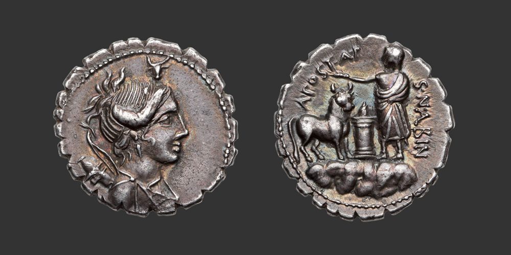 Odysseus Numismatique Monnaies Romaines République POSTUMIA - A. POSTUMIUS ALBINUS • Denier