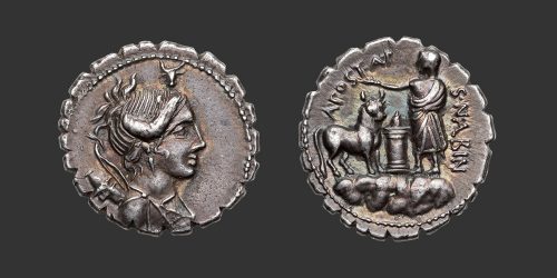 Odysseus Numismatique Monnaies Romaines République POSTUMIA - A. POSTUMIUS ALBINUS • Denier