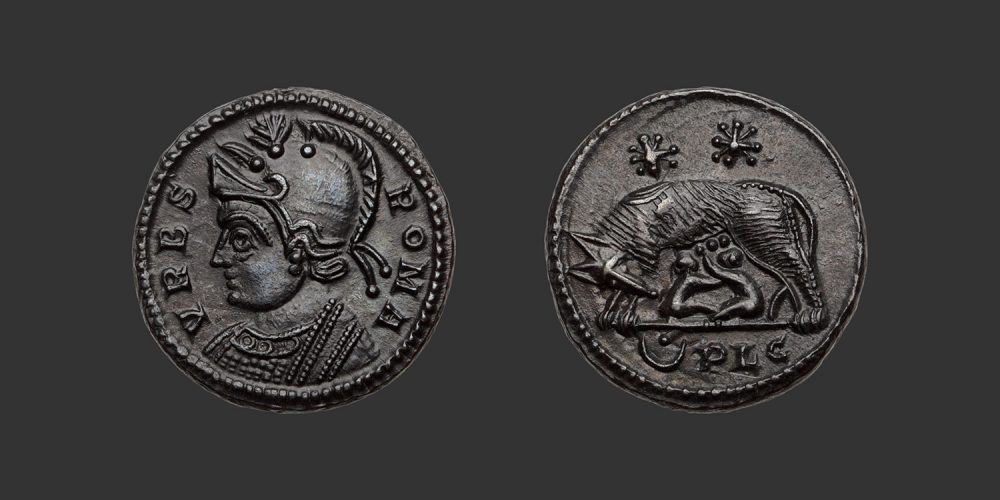 Odysseus Numismatique Monnaies Romaines Impériales CONSTANTIN Ier - URBS ROMA • Nummus