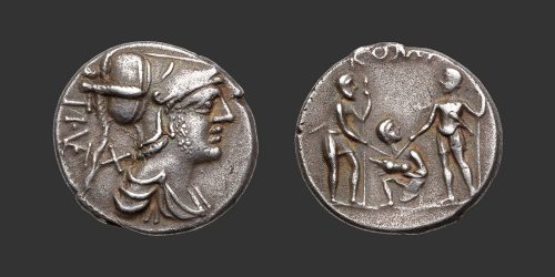 Odysseus Numismatique Monnaies Romaines République VETURIA - TI. VETURIUS • Denier