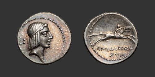 Odysseus Numismatique Monnaies Romaines République CALPURNIA - C. PISO L.f. FRUGI • Denier