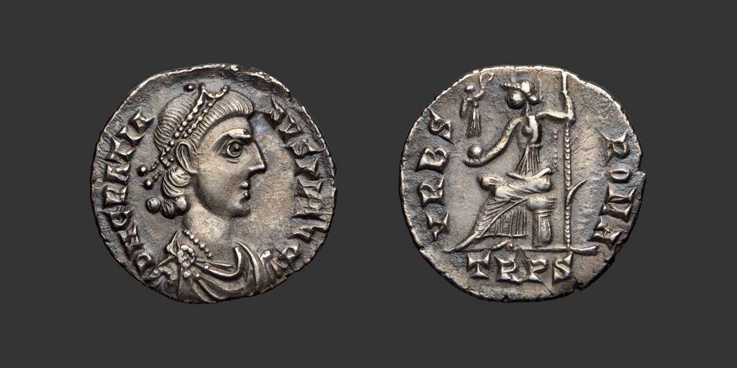 Odysseus Numismatique Monnaies Romaines Impériales GRATIEN • Silique