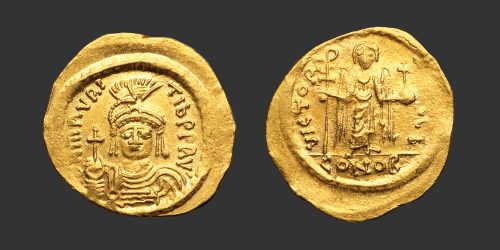 Odysseus Numismatique Monnaies Byzantines MAURICE TIBÈRE • Solidus