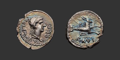 Odysseus Numismatique Monnaies Grecques ROYAUME DE MAURÉTANIE - PTOLÉMÉE • Denier