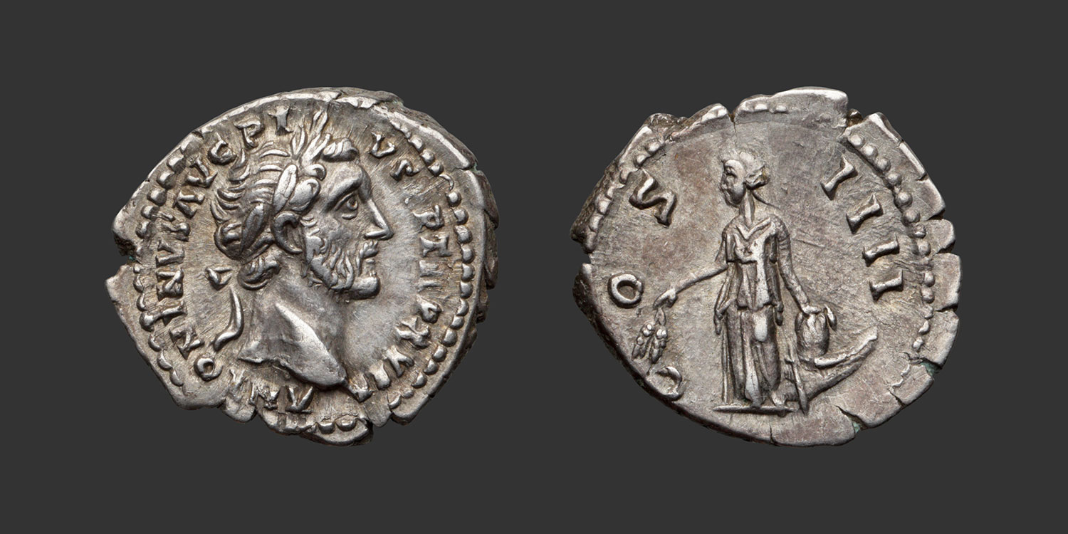 Odysseus Numismatique Monnaies Romaines Impériales ANTONIN LE PIEUX • Denier