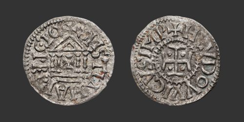 Odysseus Numismatique Monnaies Carolingiennes LOUIS Ier LE PIEUX • Denier