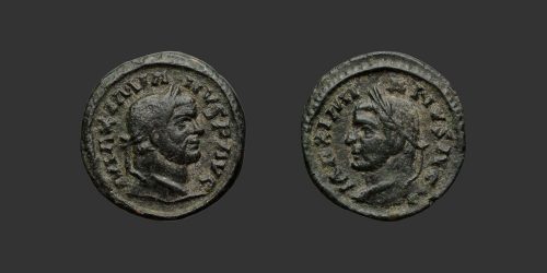 Odysseus Numismatique Monnaies Romaines Impériales MAXIMIEN & GALÈRE • Quinaire