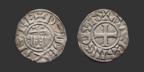 Odysseus Numismatique Monnaies Féodales ORLÉANS - HUGUES DE FRANCE • Denier