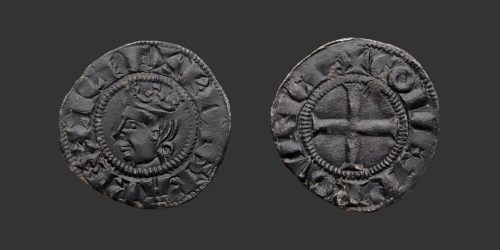 Odysseus Numismatique Monnaies Féodales PROVENCE - CHARLES Ier D'ANJOU • Denier