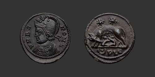 Odysseus Numismatique Monnaies Romaines Impériales CONSTANTIN Ier - URBS ROMA • Nummus