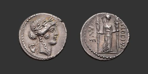 Odysseus Numismatique Monnaies Romaines République CLAUDIA - P. CLAUDIUS M.f. TURRINUS • Denier