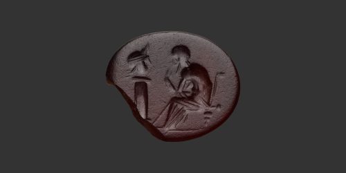 Odysseus Numismatique Glyptique Pierres Gravées PHILOSOPHE - SARDOINE • Intaille Romaine