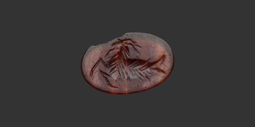 Odysseus Numismatique Glyptique Pierres Gravées CAPRICORNE - AGATE RUBANÉE • Intaille Romaine