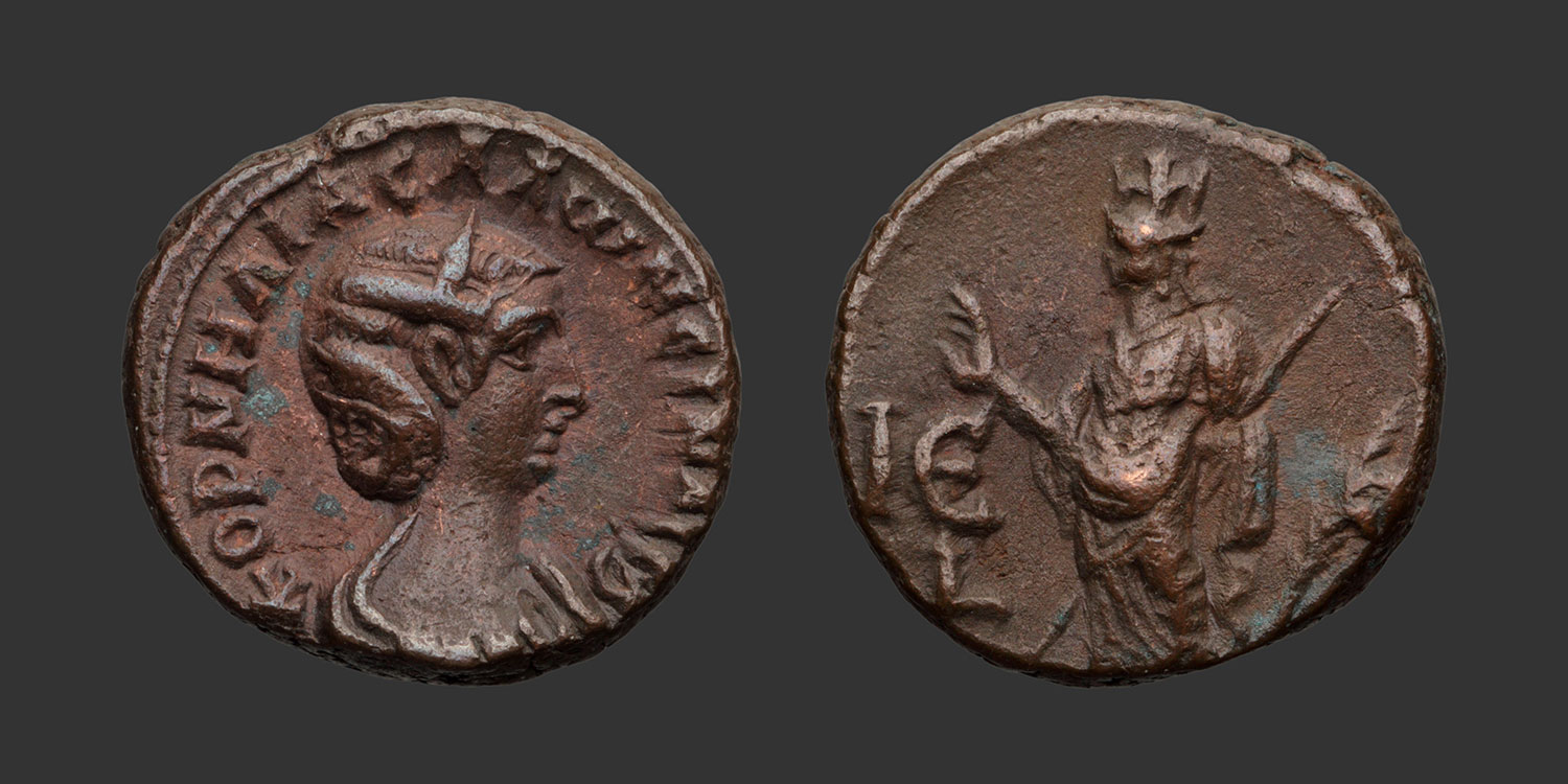 Odysseus Numismatique Monnaies Romaines Provinciales ALEXANDRIE - SALONINE • Tétradrachme