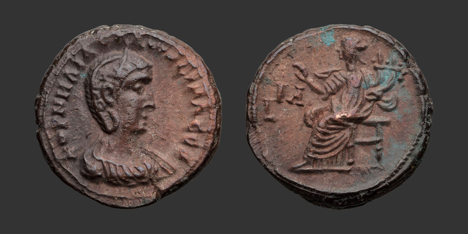 Odysseus Numismatique Monnaies Romaines Provinciales ALEXANDRIE - SALONINE • Tétradrachme