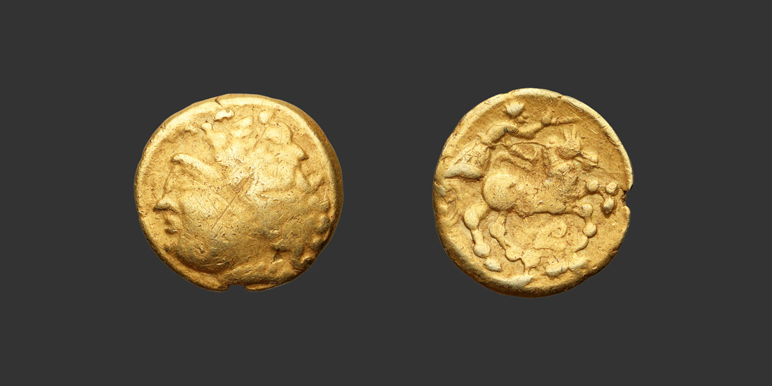 Odysseus Numismatique Monnaies Celtiques Gauloises ARVERNES • Quart de Statère