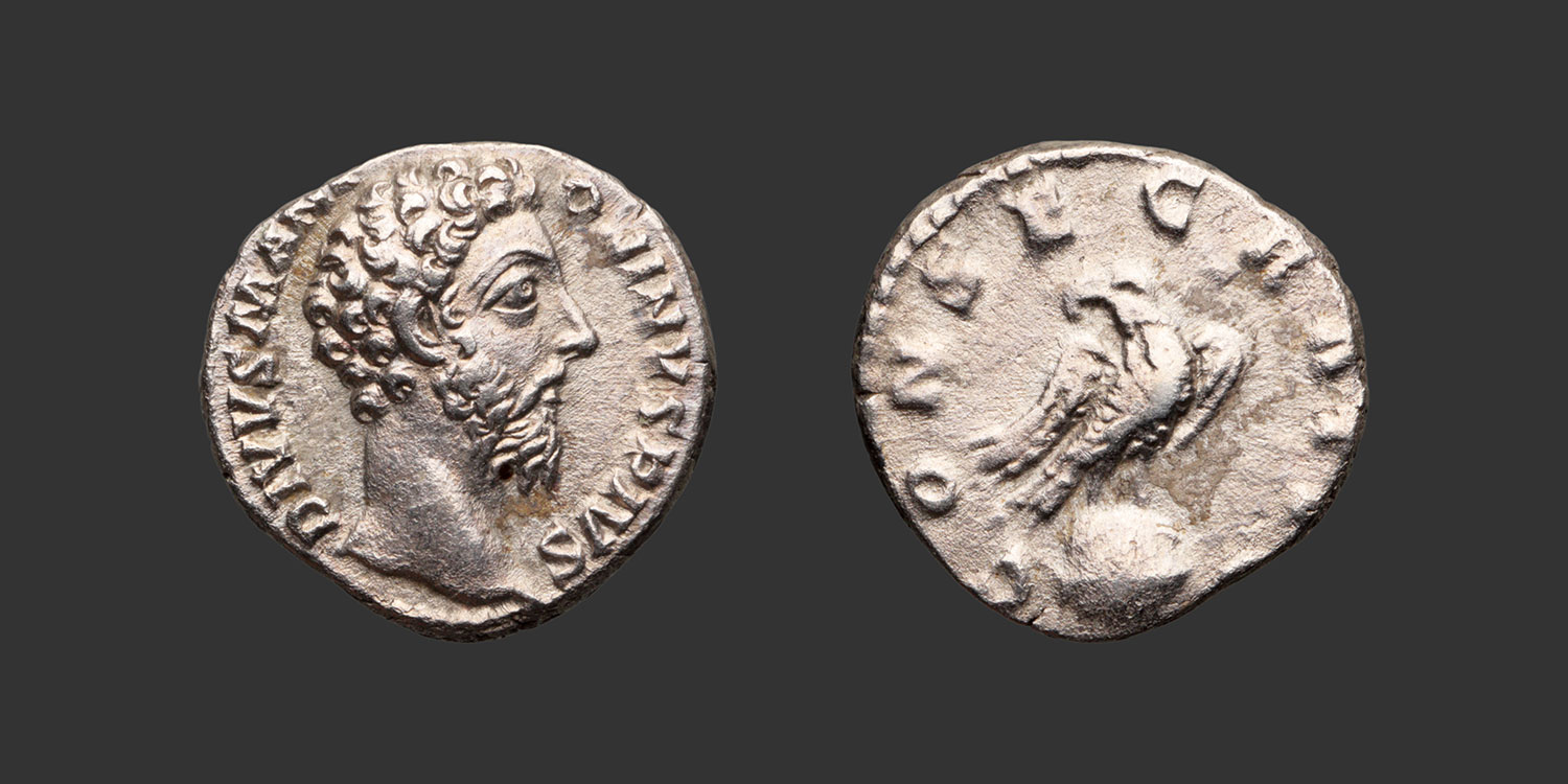 Odysseus Numismatique Monnaies Romaines Impériales DIVUS MARC AURÈLE • Denier