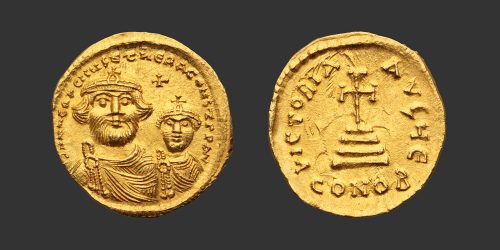Odysseus Numismatique Monnaies Byzantines HÉRACLIUS & HÉRACLIUS CONSTANTIN • Solidus