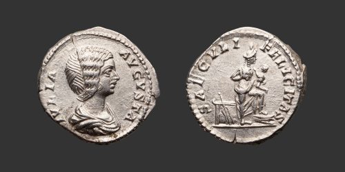 Odysseus Numismatique Monnaies Romaines Impériales JULIA DOMNA • Denier