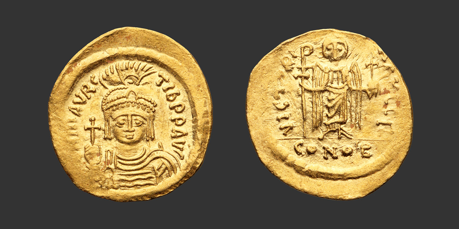 Odysseus Numismatique Monnaies Byzantines MAURICE TIBÈRE • Solidus