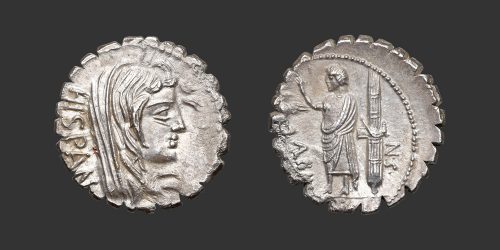 Odysseus Numismatique Monnaies Romaines République POSTUMIA - A. POSTUMIUS ALBINUS • Denier