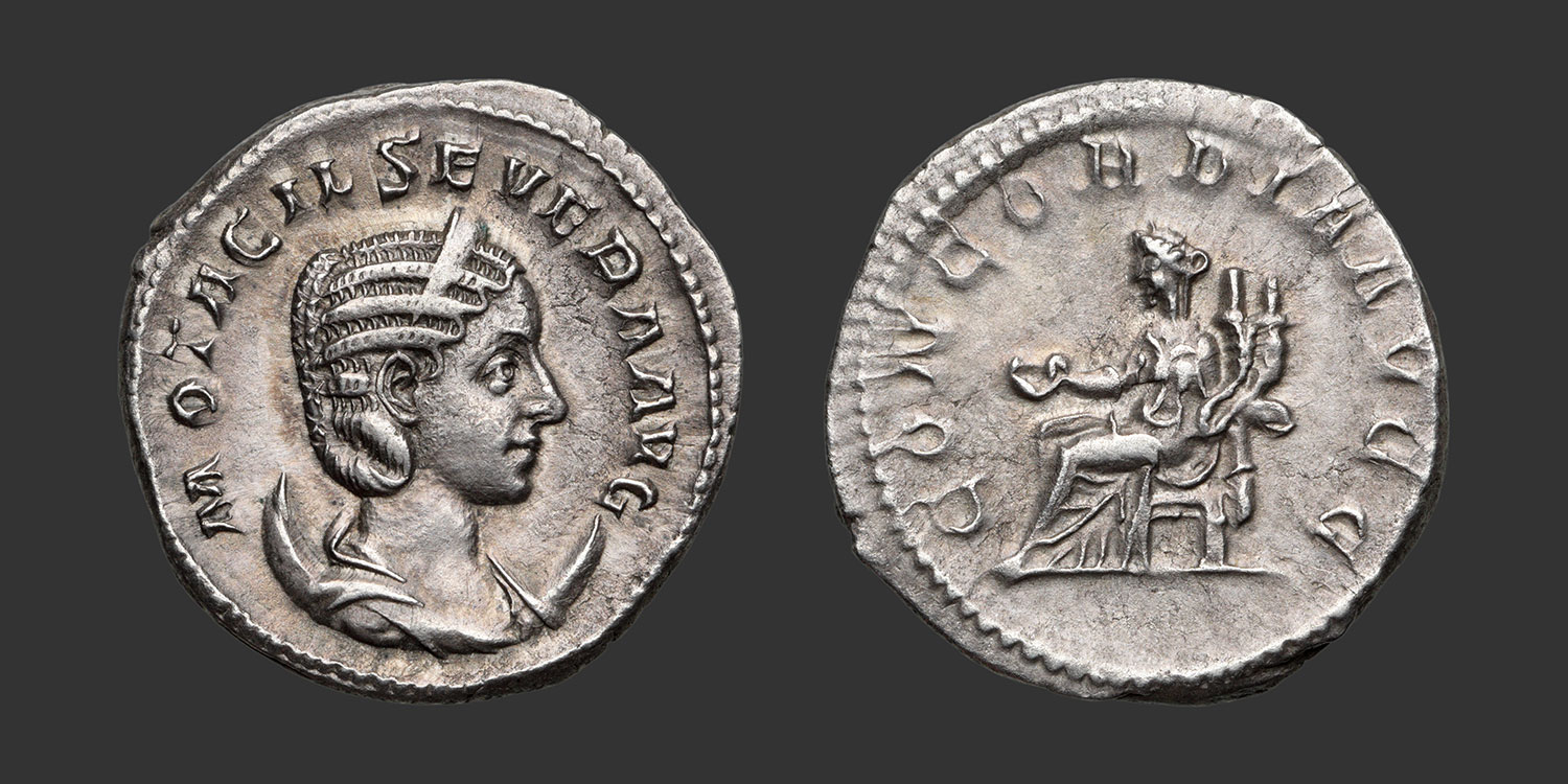 Odysseus Numismatique Monnaies Romaines Impériales OTACILIA SEVERA • Antoninien