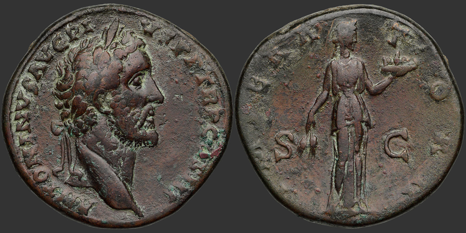 Odysseus Numismatique Monnaies Romaines Impériales ANTONIN LE PIEUX • Sesterce