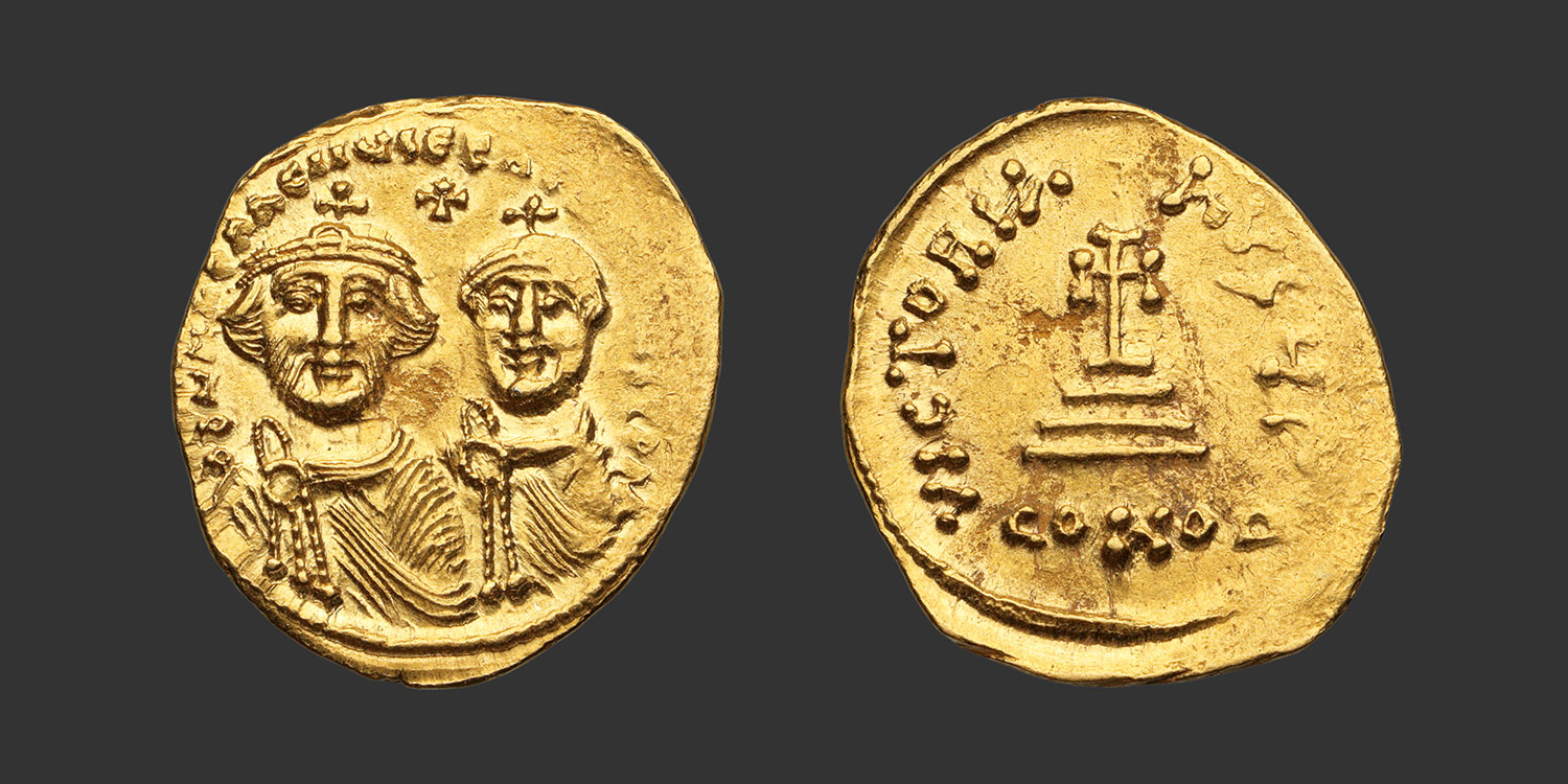 Odysseus Numismatique Monnaies Byzantines HÉRACLIUS & HÉRACLIUS CONSTANTIN • Solidus