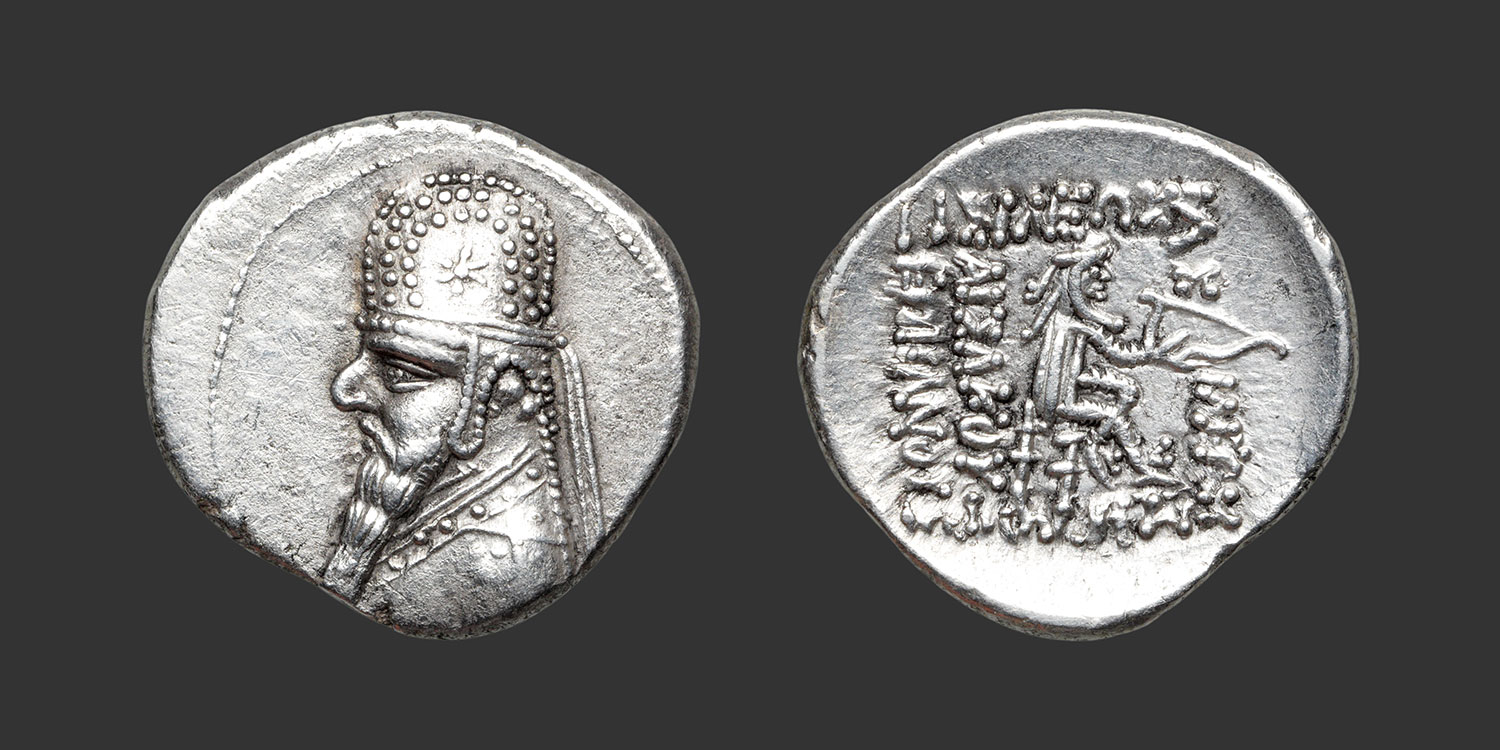 Odysseus Numismatique Monnaies Grecques ROYAUME PARTHE - MITHRADATÈS II • Drachme